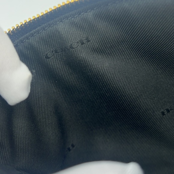 Coach Small Wristlet Light Gold/Black - Picture 9 of 13